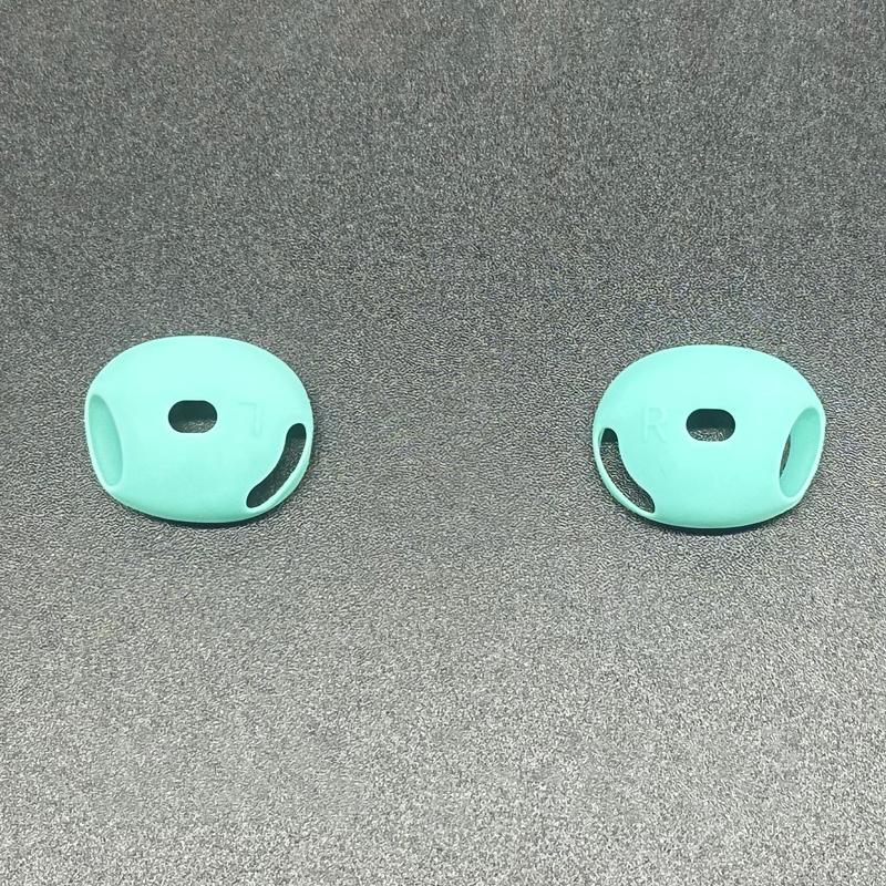 1 пара силиконовых амбушюр для кейса Airpods 4, защитные накладки для беспроводных наушников, амбушюры