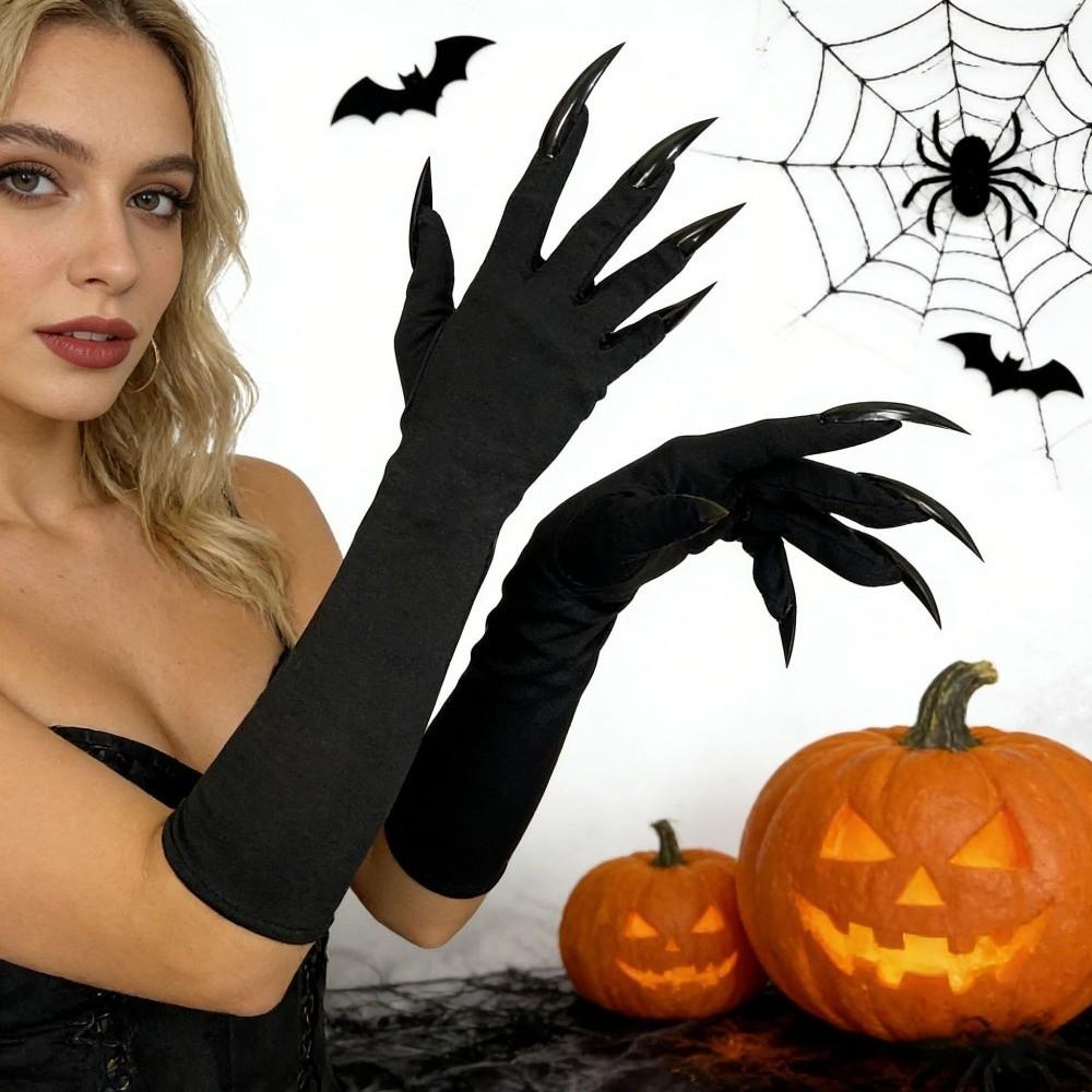 Funny Long Nails Gloves Cosplay Costume Props Paw Gloves Halloween Party