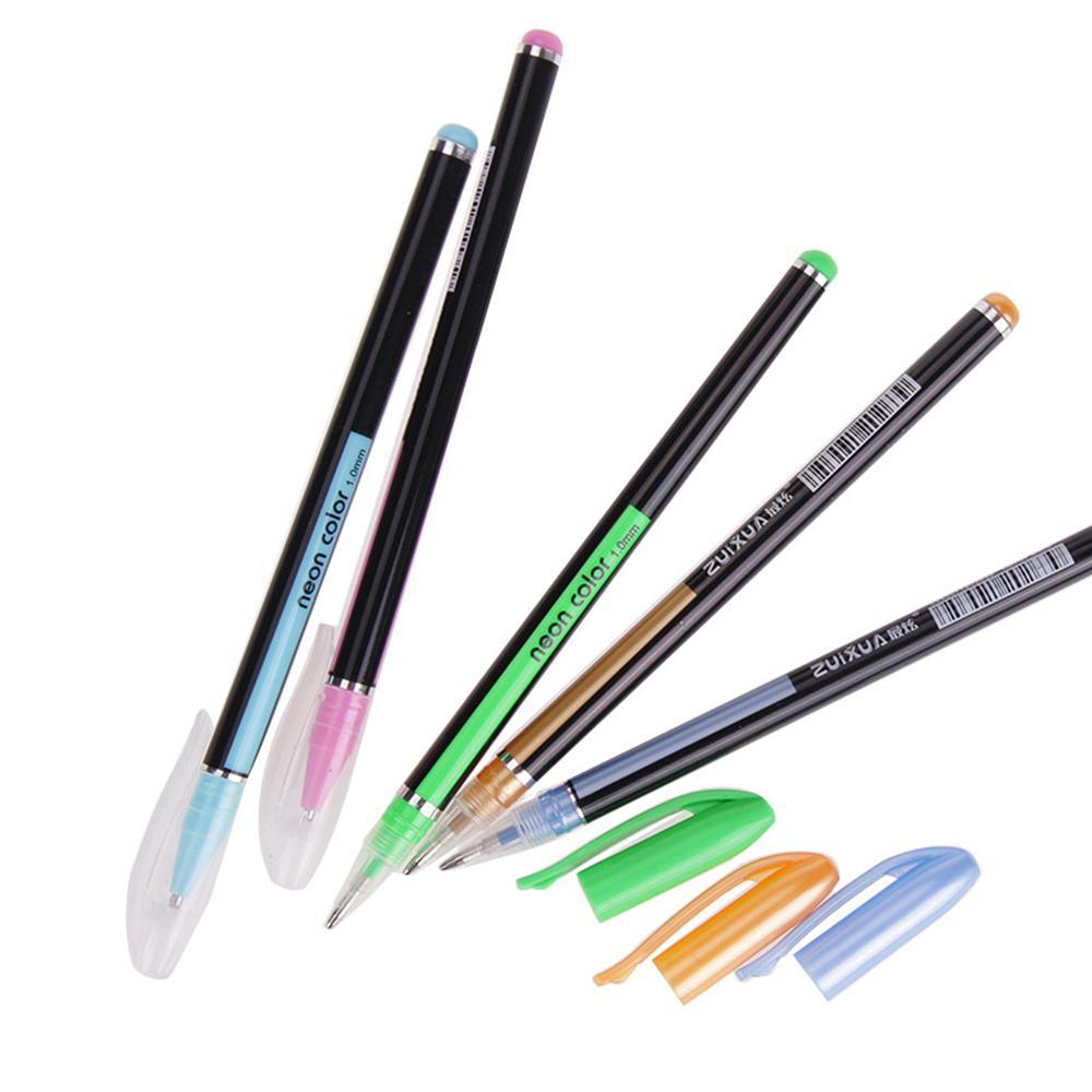 12/18/24/36/48 цветов, набор блестящих гелевых ручек для журналов, книжек-раскрасок, рисование, рисование, художественные маркеры, принадлежности