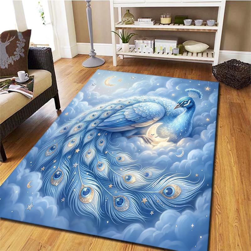 Blue cloud sleep animalPattern Square Carpet,Area Rug,Carpet Rug for Living Room Bedroom Sofa Playroom Decor,Non-slip Floor Mat,Holiday Birthday Gifts