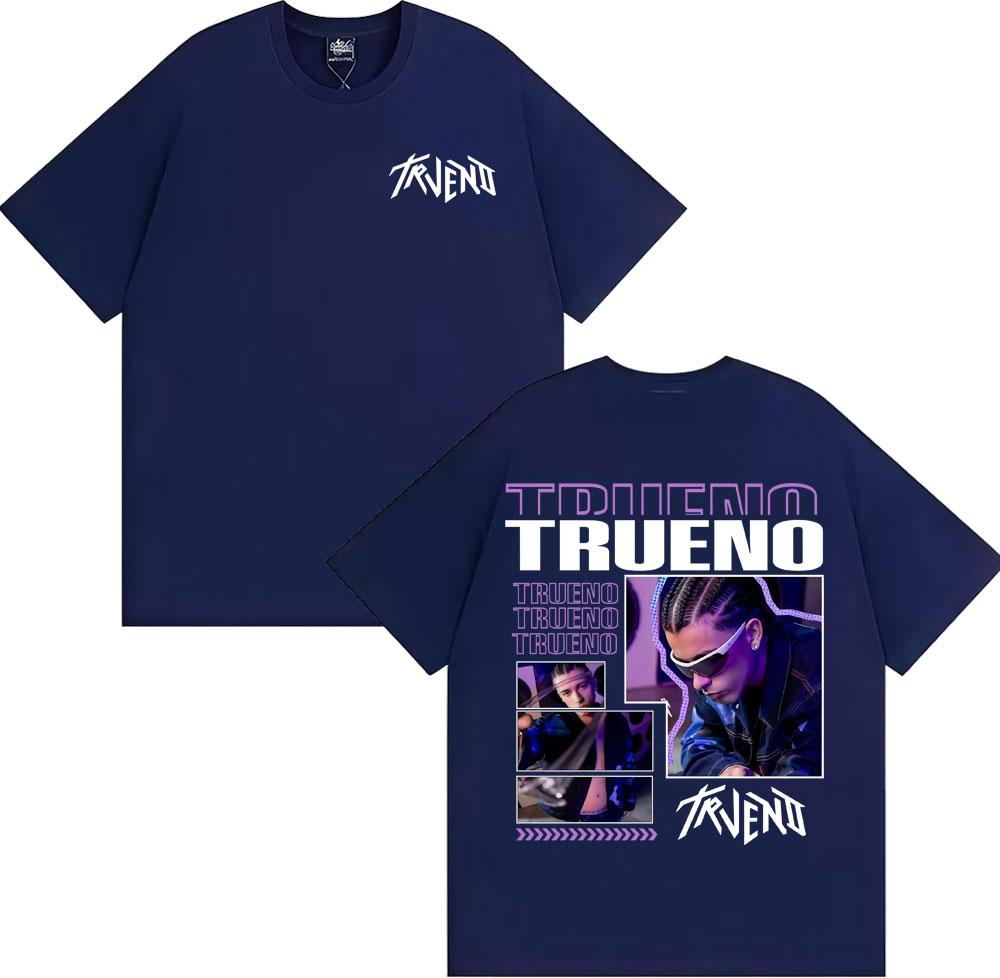 Rapper Trueno Mateo Palacios Tour 2026 Merch Tshirts Unisex Fashion Hip Hop Punk T Shirt 100 Cotton Loose Oversized Tshirt