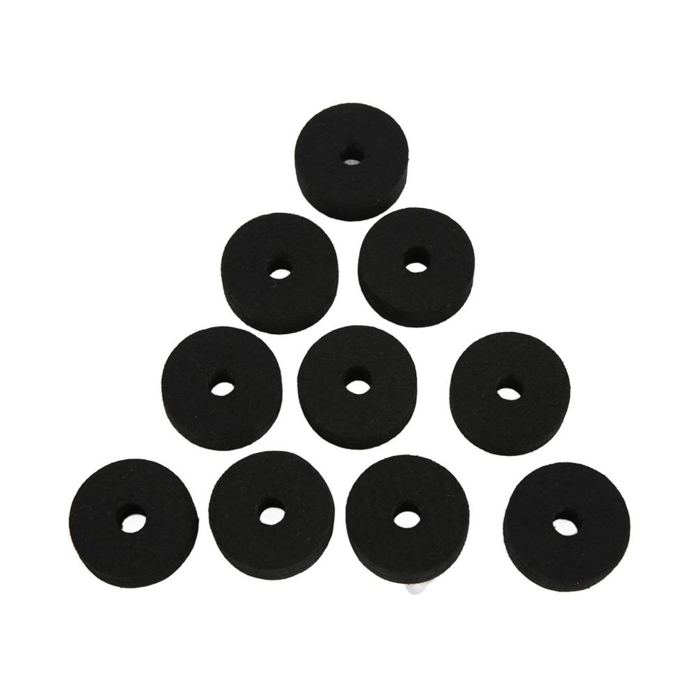 20PCS Felt Felt Washer Pads Black And Grey Drum Set Accessory Cymbal Felt Washer For Drummers