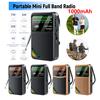 Портативное мини-радио FM AM SW Full Band, перезаряжаемое Type-C, аварийное карманное радио, встроенный динамик для пожилых людей, радио для дома и прогулок