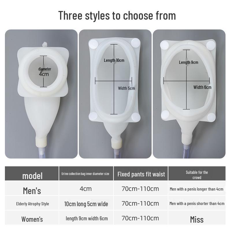 Leak-Proof Silicone Urine Collector for Men, Women & Elderly