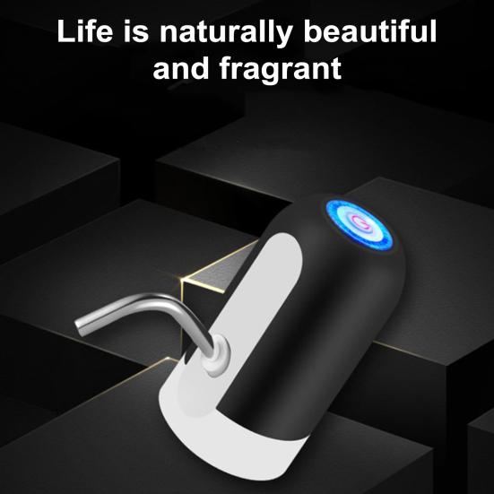 Yousheng Automatic Water Dispenser 5 Gallon Water Bottle Pump USB Rechargeable Silent Portable Electric Drinking Water Jug Pump Kitchen Supplies