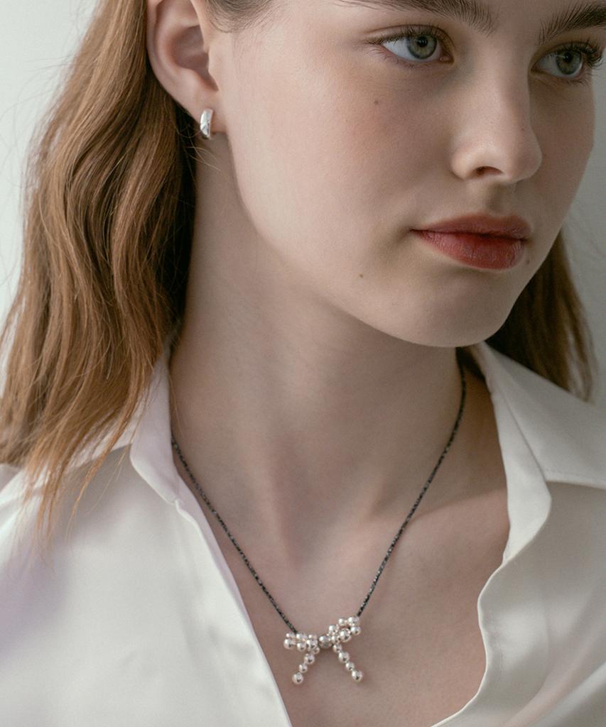 Ожерелье-цепочка с лентой Tatiana Ball Ribbon String Necklace Nz2092