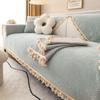 Sofa Cushion Wholesale Chenille High-End Cushion Ins Style Four Seasons Universal Non-Slip Sofa Cover Outside
