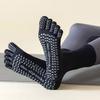 Pilates Grip Low-ankle Women Yoga Socks Silicone Non-slip Indoor Fitness Sock Split Toe Socks
