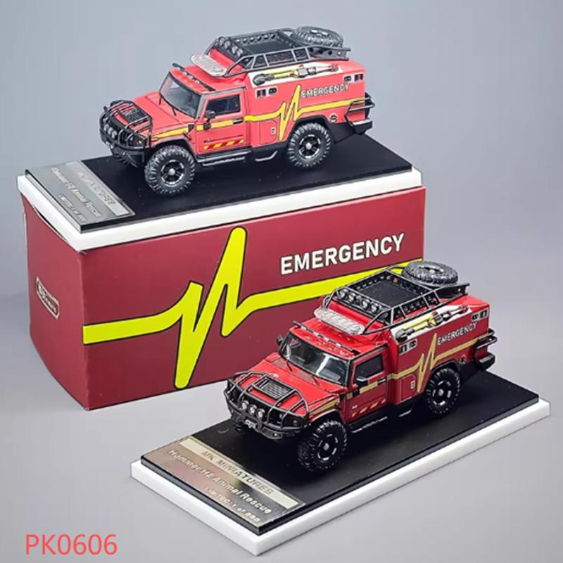 МК и ГОК 1:Масштаб 1:64 Пожарная служба Скорая помощь Имитация Сплав Игрушечная модель автомобиля Классический Коллекционный Подарок Сувенир