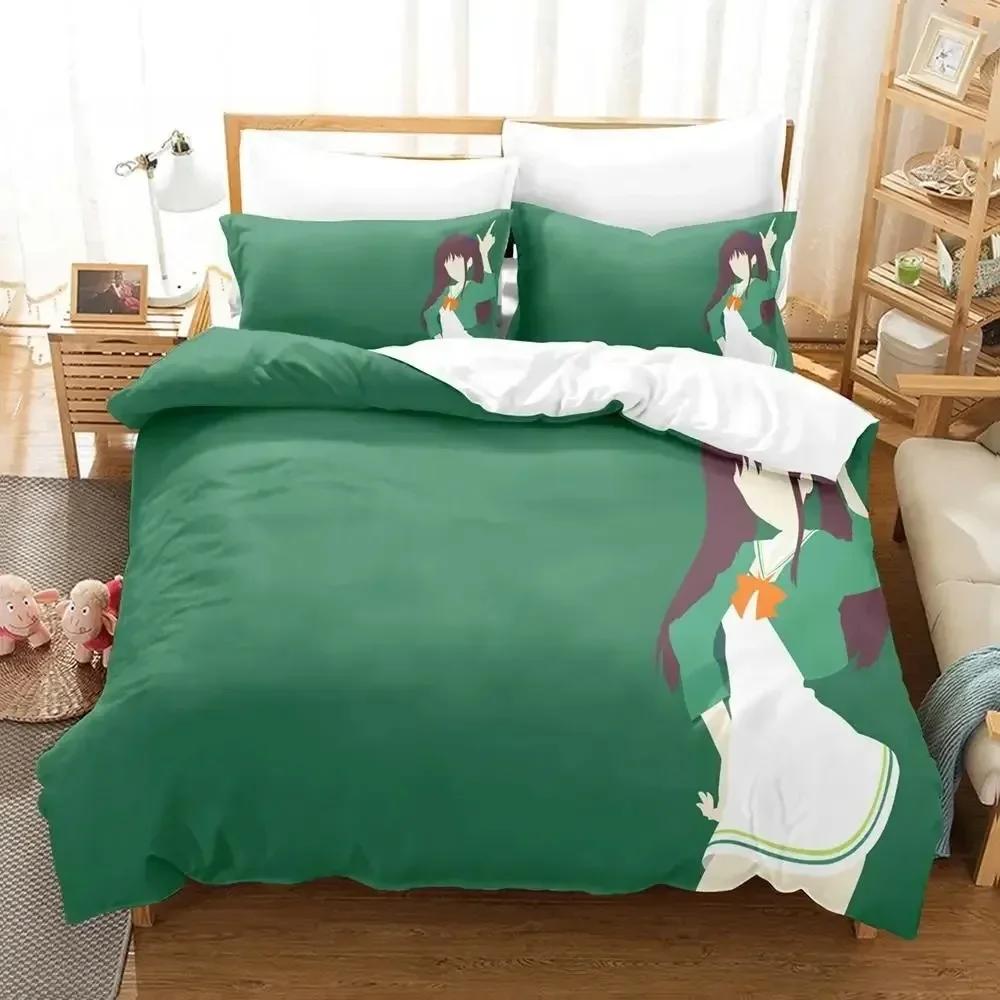 3D печать Аниме Каваи Проснись, Девушки! Комплект постельного белья односпальный двуспальный двуспальный двуспальный комплект для взрослых и детей спальня пододеяльник наборы