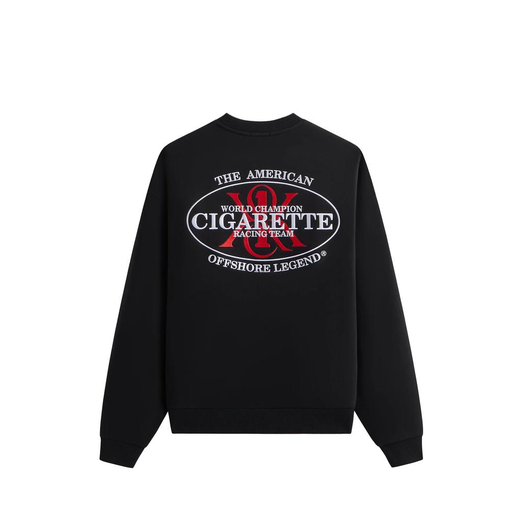 Kith For Cigarette Racing Legend Nelson Crewneck Black Men Tops KHM033332-001