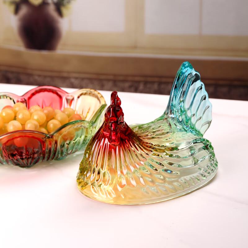 Декоративная хрустальная ваза для фруктов и конфет Flavinmci