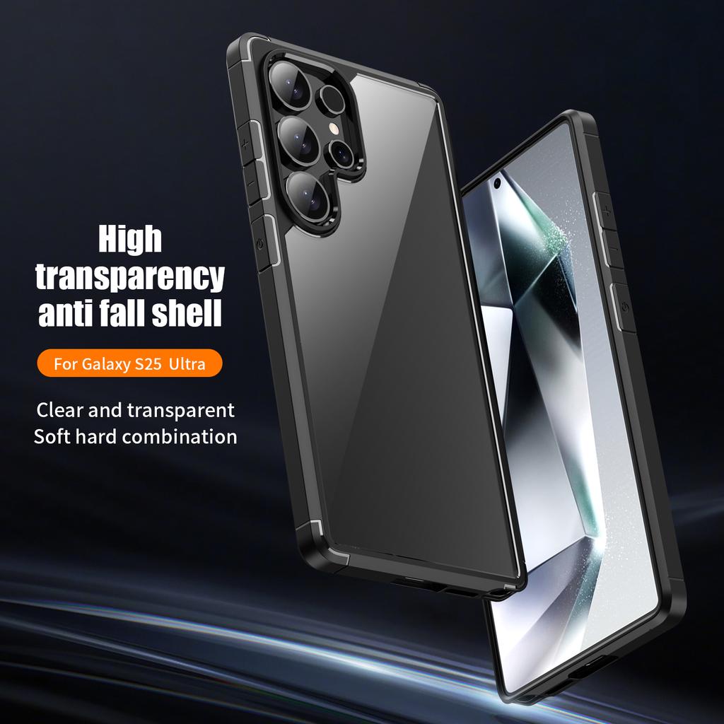 Defense Armor Series for Samsung Galaxy S25 Ultra Case Anti-Scratch TPU + PC Clear Back Shell