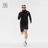 Мужская футболка KOLON SPORT с капюшоном, длинным рукавом, светоотражающая, для трейлраннинга