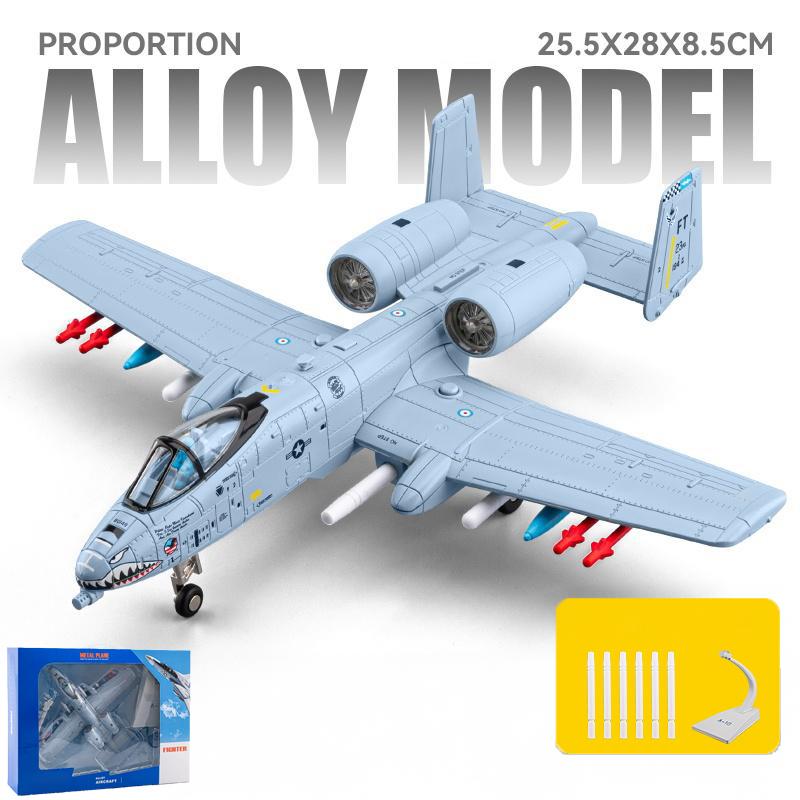 1/62 A-10 Thunderbolt II Warthog Самолет Сплав Металл Литой Модель Самолета Коллекция Любителей Украшения со Звуком и Светом Мальчики