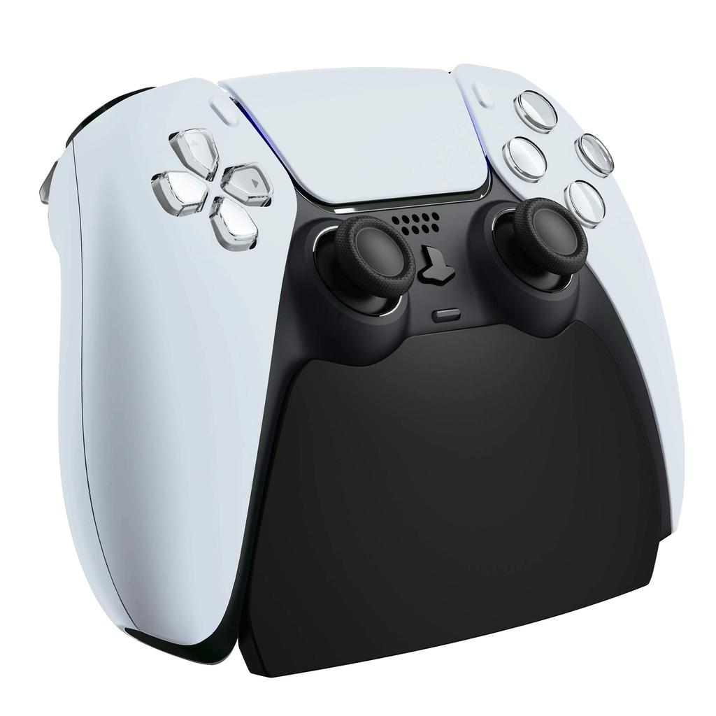 Подставка для контроллера PS5 PlayVital с резиновыми накладками, совместимая с контроллерами PlayStation 5 [Черный]