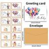 12pcs Birthday Greeting Cards with Envelopes, Thank You Cards & Invitations for Celebration, Gifts & Appreciation