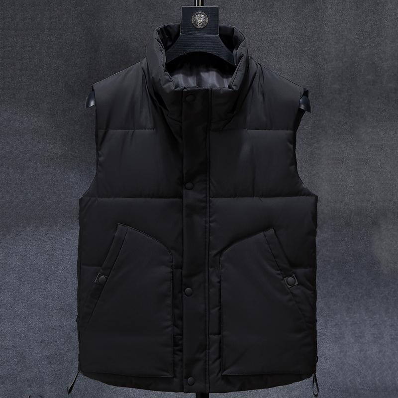 Мужская зимняя куртка без рукавов больших размеров L-7XL, верхняя одежда, повседневный свободный теплый жилет с капюшоном