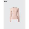 Uniqlo Футболка HeaTTech Cashmere Blend с круглым вырезом и длинным рукавом, очень теплая