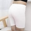 Детские дышащие хлопковые защитные штаны для девочек, однотонные шорты до колена, эластичные узкие мягкие леггинсы, летние