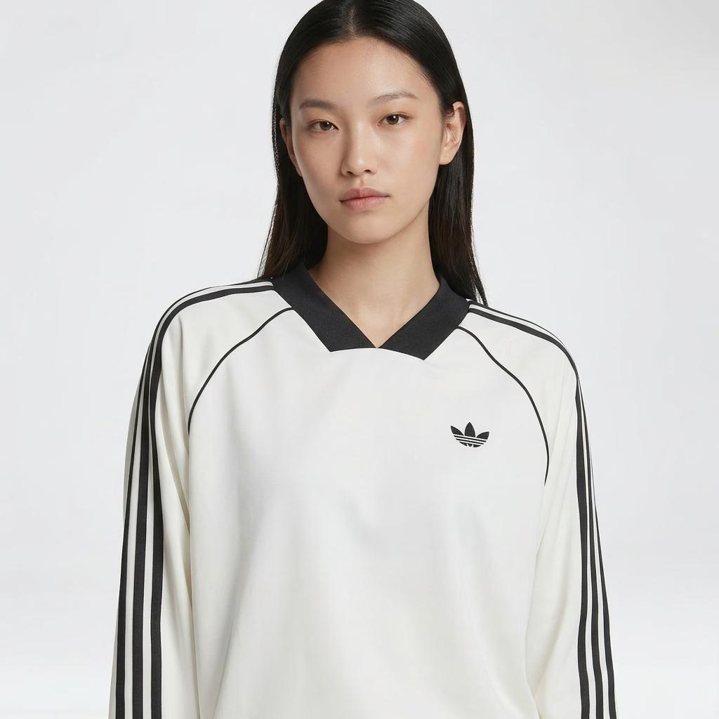 adidas Женский лонгслив Originals 3S JAQUARD LS с длинным рукавом
