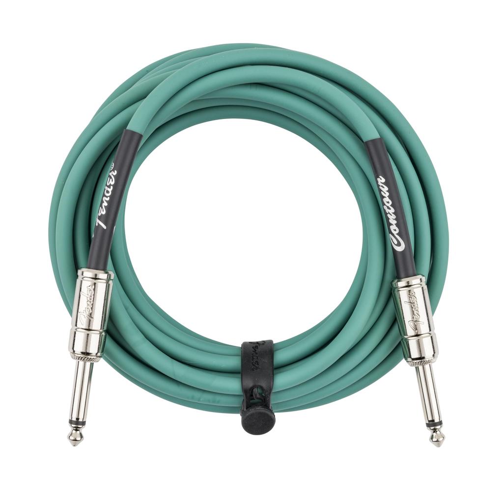 Fender Contour 18.6ft (approx. 6m) Cable, Sherwood Green, Guitar Cable