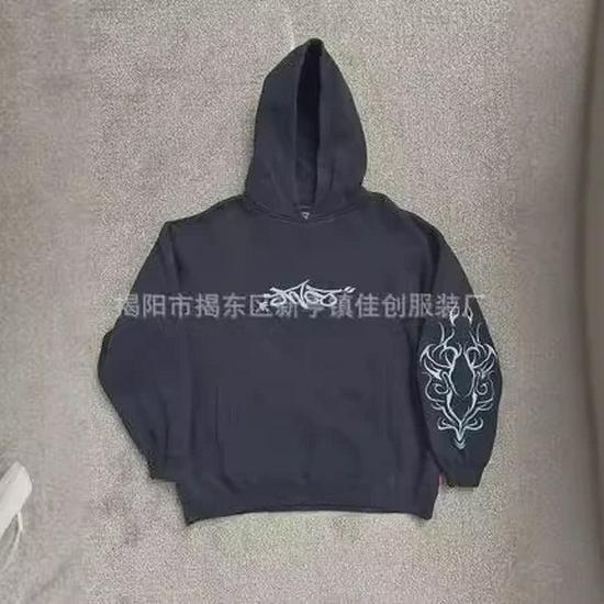 «Унисекс-кардиган с капюшоном на молнии со скелетом — принт в стиле «Американский ретро»»