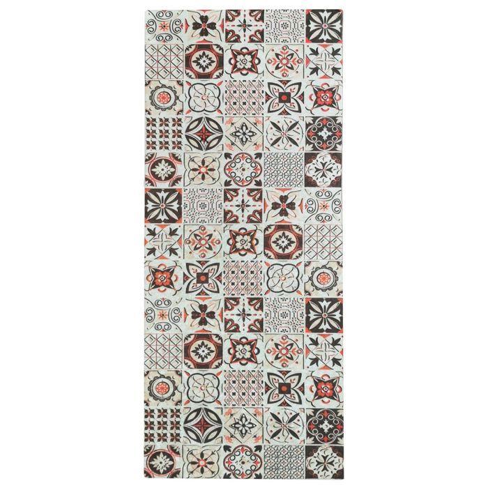 Rug - MANI TEXTILE - Cement Tile Effect - 90x130 Cm - Non-slip - Machine Washable