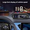 Автомобильный электронный HUD X98 Солнечный цифровой спидометр Датчик миль/ч км/ч Проектор скорости на лобовое стекло Охранная сигнализация Беспроводной Универсальный