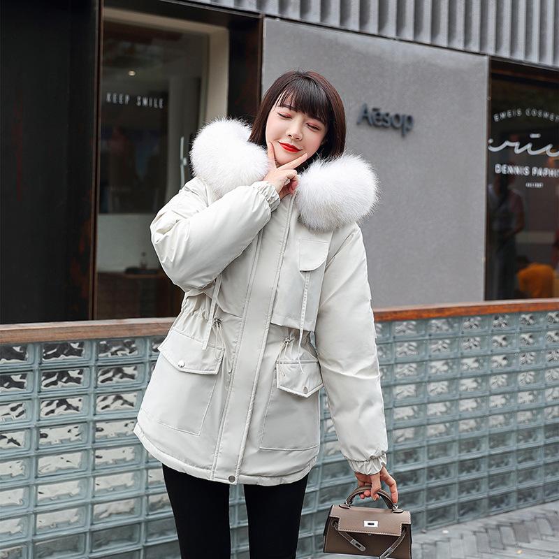 Long Padded Coat for Women, New Thickened Style with Hood, Loose Fit, Popular Jacket, Fashionable Parka Coat Suitable for Winter