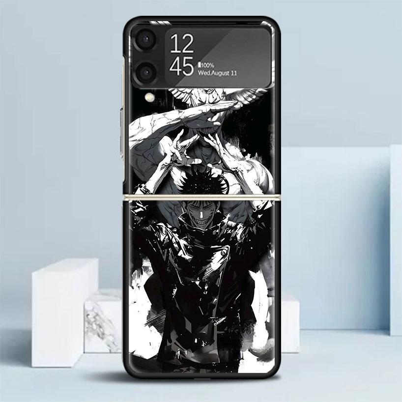 Чехол для телефона Kaisen J-Jujutsu Sukuna Mahoraga для Samsung Galaxy Z Flip7 Flip6 5G Flip5 Flip4 Flip3 ZFlip 7 6 3 4 5 Ударопрочный Bac