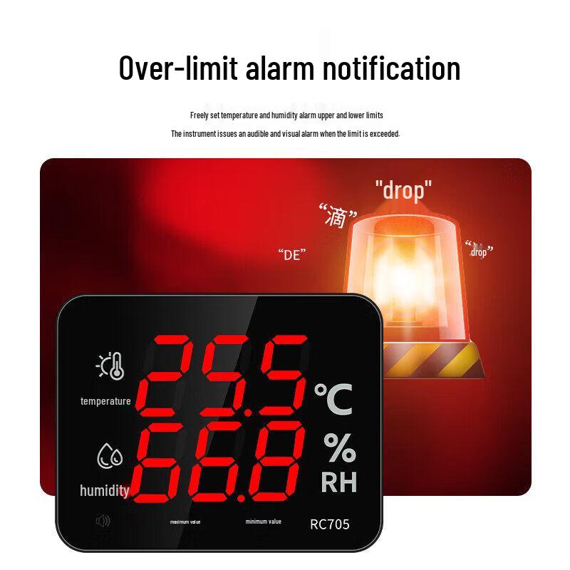 Digital Industrial Temperature & Humidity Meter