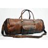 Leather Genuine Travel Bag Duffle Gym Men Vintage Luggage S Overnight Weekend