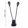 Clip-on Music Stand Light, Reading Light, Flexible Arm, Eye-Friendly Natural Light, 6/8 LEDs, 360 Rotation, Mini Double Desk Light for Bedroom, Table