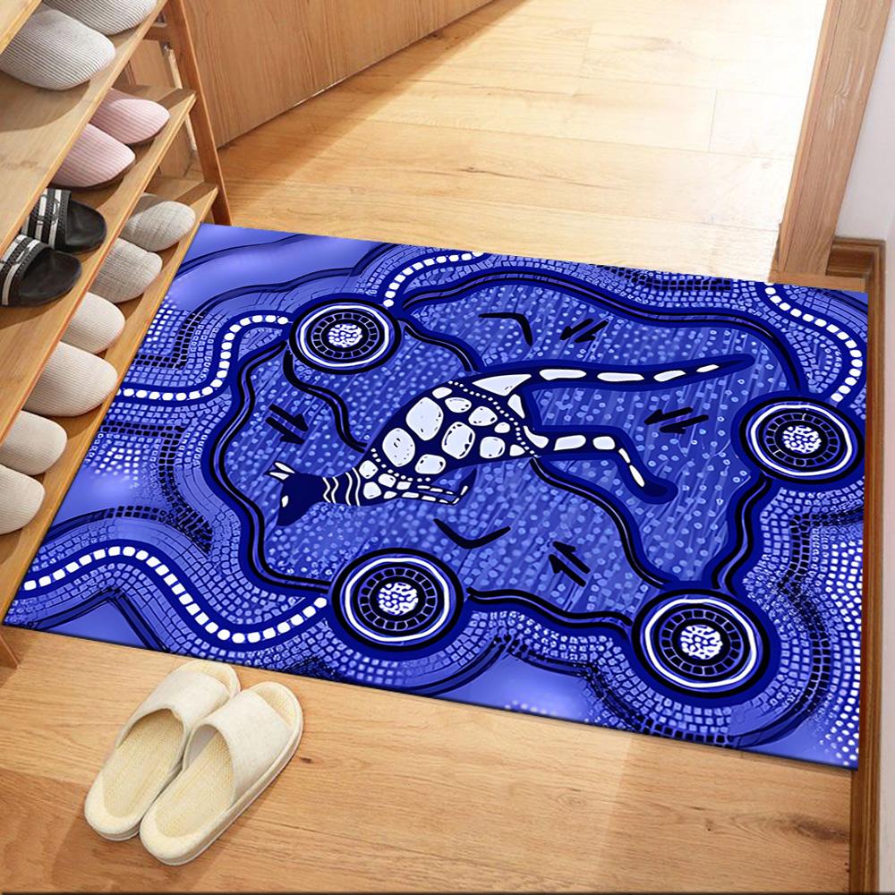 Australian Aboriginal Style 134 Area Rug Perfect for Hallway Dormitory Living Rooms Game Room Anti-slip Rug Decorate Offices