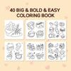 DIY Spooky Cute Coloring Book Montessori Filling Color Book Watercolor Painting Book  Kids Gift