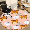 1pc Tiger Clouds Pattern Chair Carpet for Office  Machine Washable Rug for Office,  Good Gift for Family or Friends yy251225191