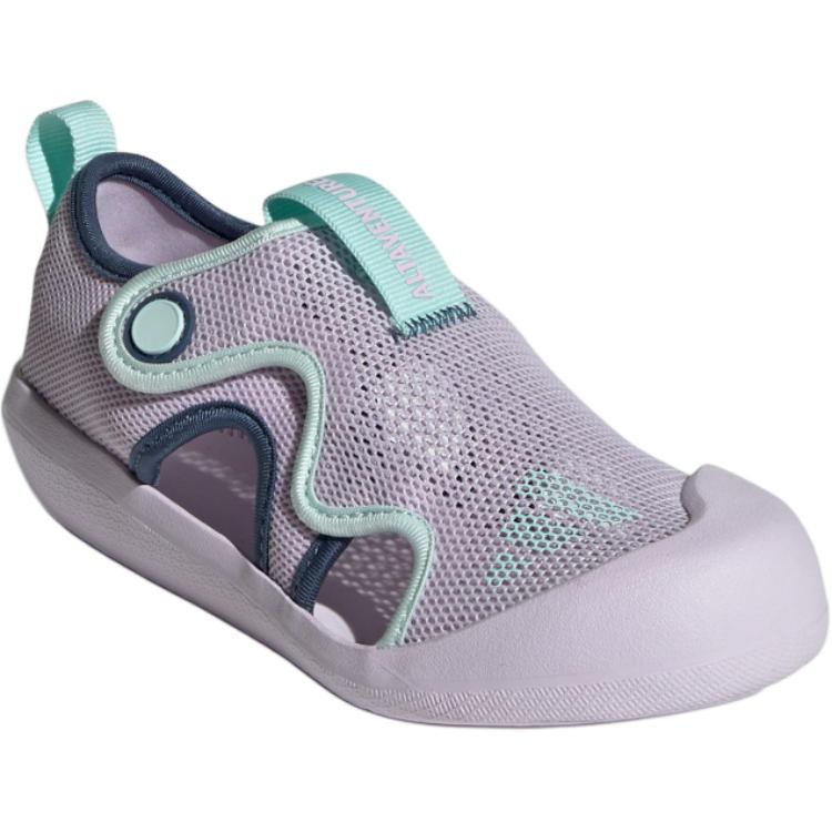 Adidas Altaventure 3.0 Comfortable Versatile Anti-Kick Durable Low-Top Kids Sandals Kids Sandals Light-Purple JQ2283