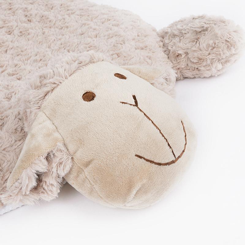 Лежанка для питомца Мягкая Эластичная Приятная к коже Предотвращающая скольжение Форма овечки Подстилка для кошки для щенка Собаки Цвет молочного чая