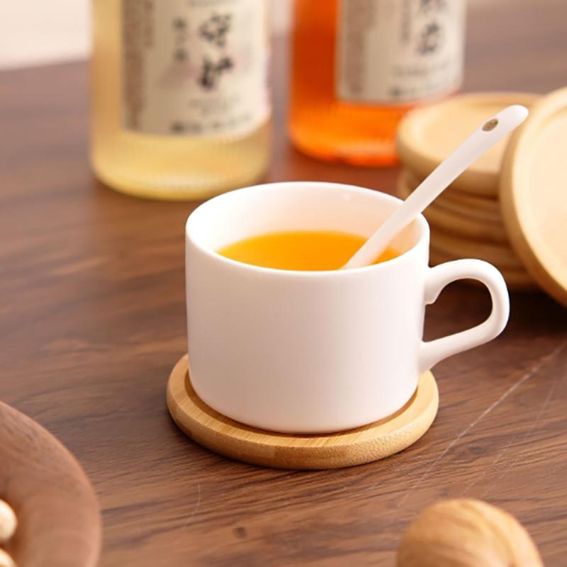 Круглая подставка из орехового дерева, прочная подставка, подкладка под кружку, чай, кофе, чашку, термостойкая подставка из бука, декор для стола, посуда