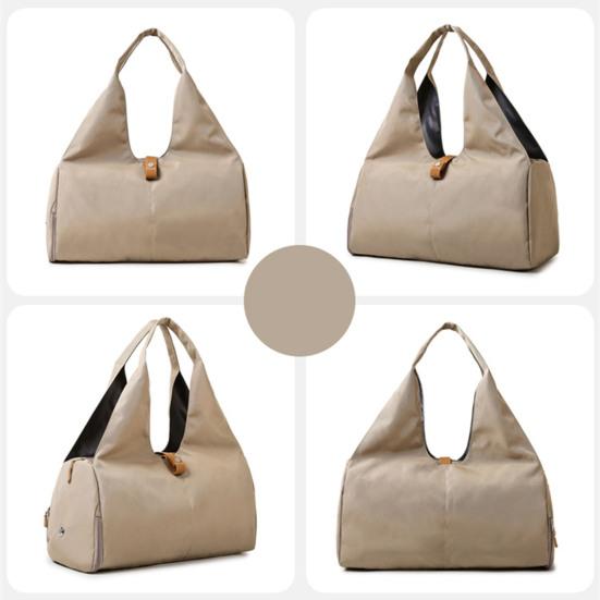 Yoga Travel Bag with Yoga Mat Fixing Strap Water-Resistant Oxford Fabric Multi-Functional Pockets Gym Bag