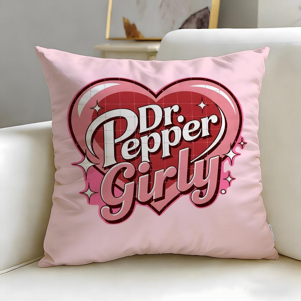Классический бренд напитков Dr Pepper Наволочка Мягкая и Легко стирающаяся – Универсальная для Дивана, Кровати, Путешествий и Офиса