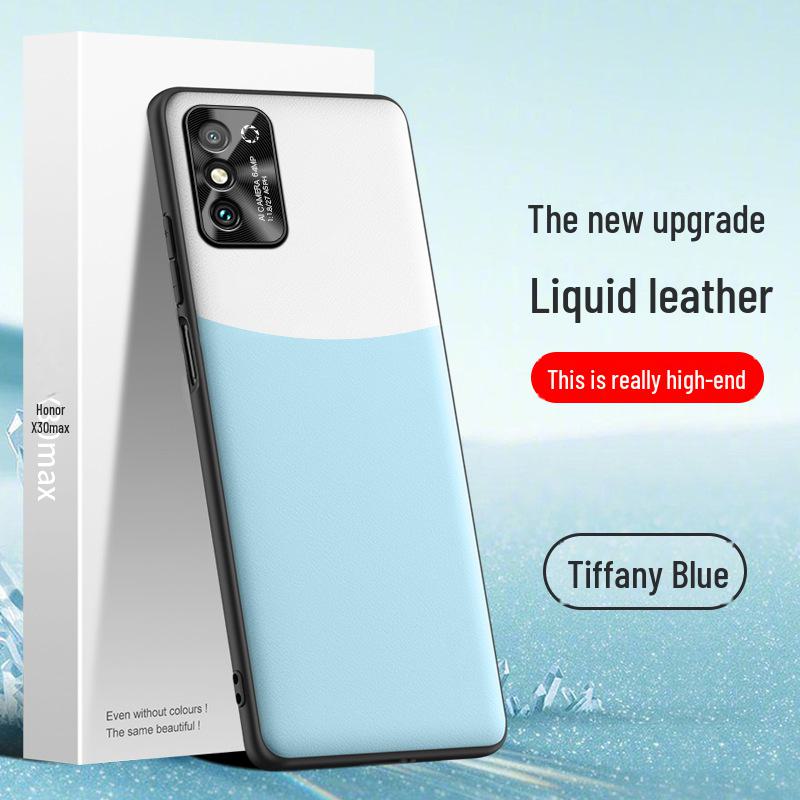 Защитный чехол из жидкой кожи для Honor X30Max, разработанный для предотвращения падений и пятен, может быть отправлен как единое целое.