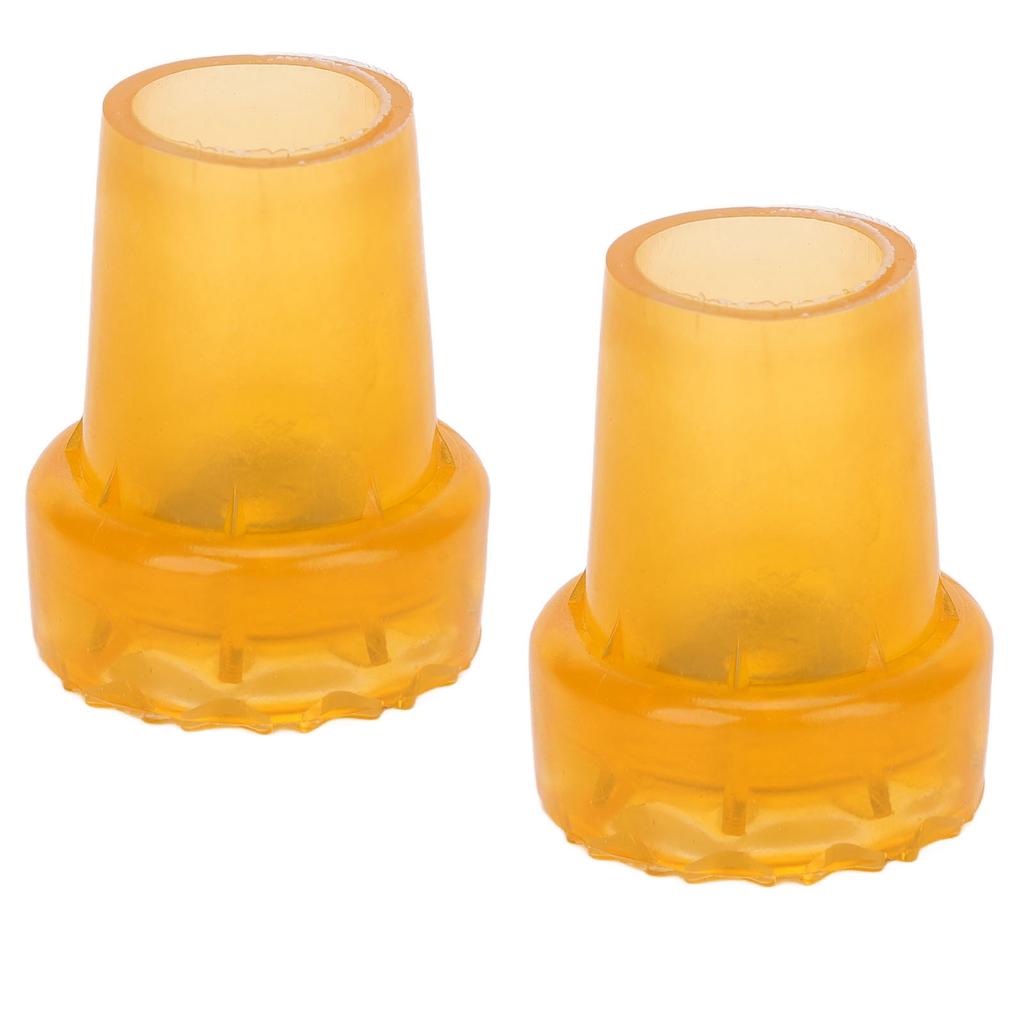 2pcs Crutch Feet Pads Wear Resistant Protective Round Foot Design 360 Degree Rotatable Thickened