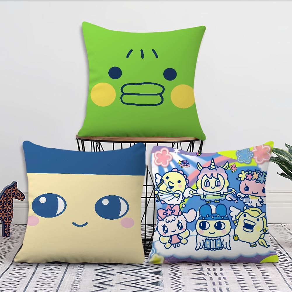 Забавная мультяшная наволочка T-Tamagotchi kuchipatchi, мягкая наволочка для дивана, гостиной, домашнего офиса, декора, защитные чехлы