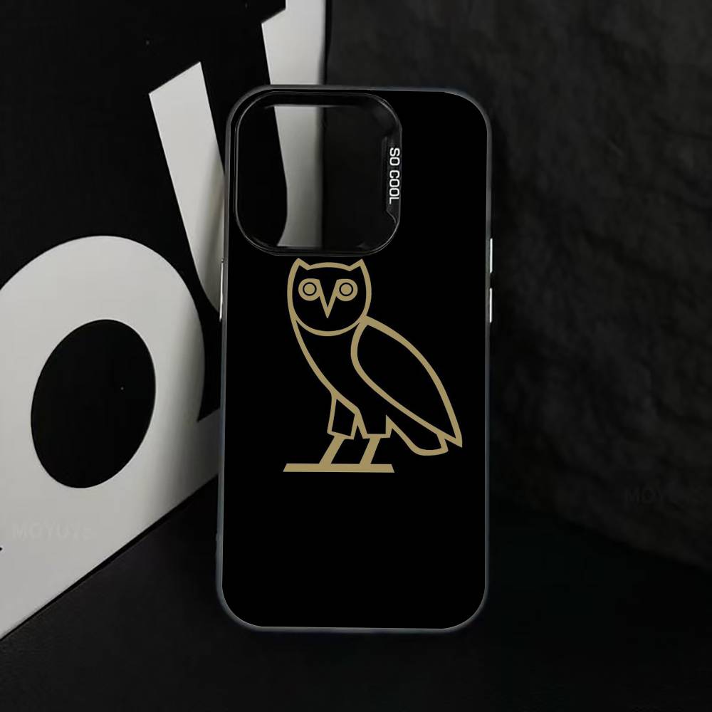 D-Dark O-Owl O-Night Чехол для телефона iPhone 17,16,15,14,13,12,11 Plus,Pro Max,XS,Красочный Серебряный Чехол для телефона Funda Cover