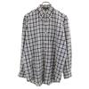 YVES SAINT LAUREN pour homme 90-е годы Рубашка с длинным рукавом на пуговицах в клетку для мужчин Б/У