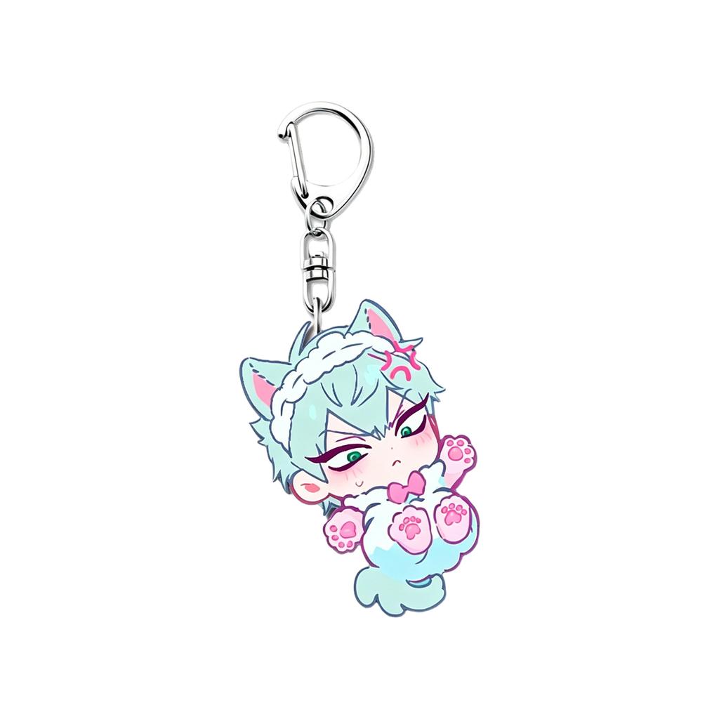 Anime Peripheral Acrylic Keychain Pendant, Cute Student Anime Backpack Pendant