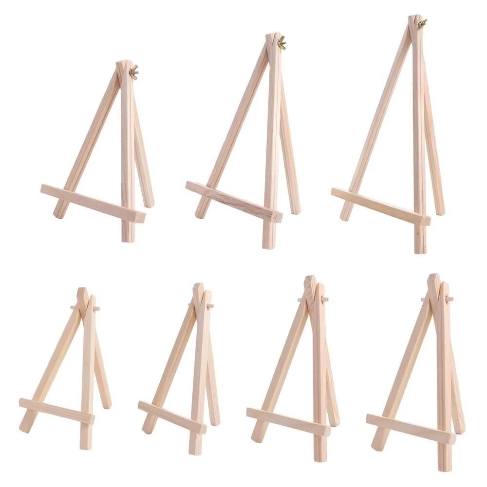 Triangle Shape Tabletop Easel Small Size Painting Display Holder New Wood Drawing Easel Painting
