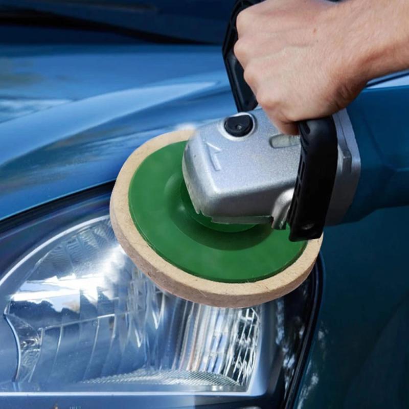 1 шт. Самоклеящийся шерстяной полировальный круг, угловой шлифовальный диск, полировальный круг из нержавеющей стали для зеркал